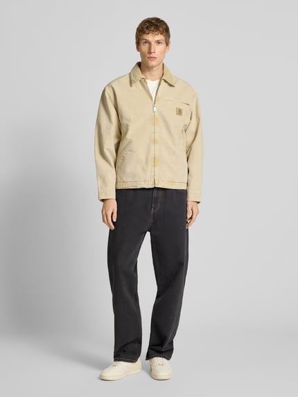 Carhartt Work In Progress Jack met platte kraag en ritssluiting Beige - 1