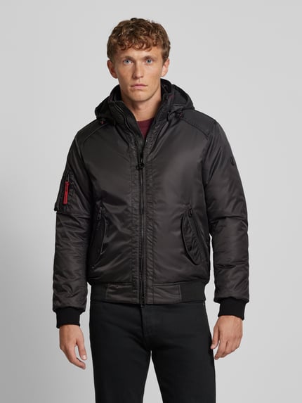 Wellensteyn Regular Fit Jacke im Bomber-Look Modell 'CICERO WINTER' Black 4