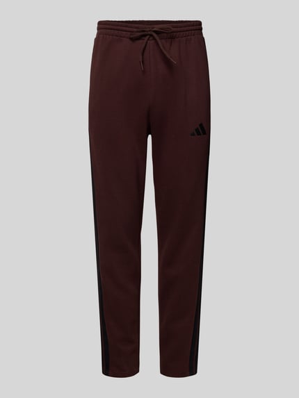 adidas Sportswear Slim Fit Sweatpants mit Viskose-Anteil Modell 'SHAB' Dunkelbraun 2
