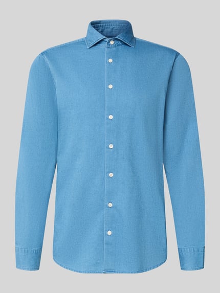 Regular Fit Businesshemd aus reiner Baumwolle Modell 'Casual Spread Kent' Shop The Look MANNEQUINE