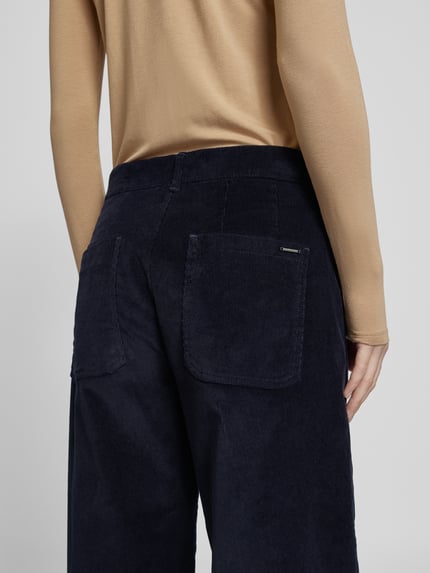 Brax Stoffen broek met steekzakken, model 'Maine' Marineblauw - 3
