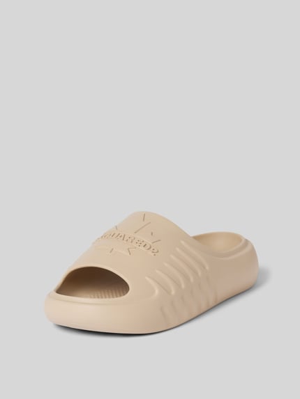 Dsquared2 Slippers met labeldetail Leem - 2