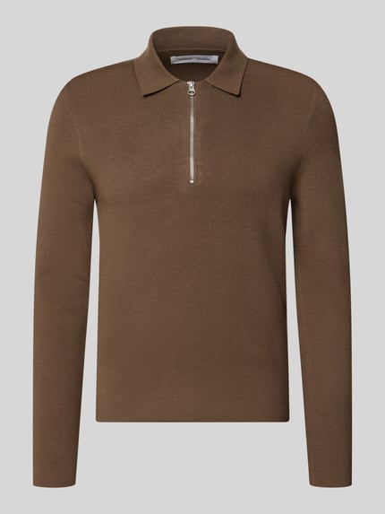 Slim Fit Pullover mit Polokragen Modell 'GUNA' Shop The Look MANNEQUINE