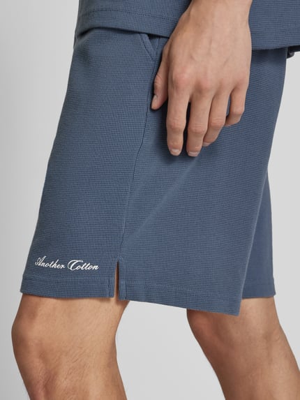ANOTHER COTTON LAB Koszulka polo o kroju oversized z nadrukiem z logo Ciemnoniebieski 3