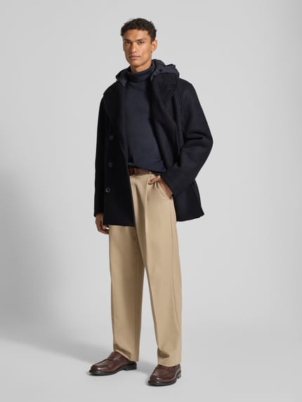 Armani Exchange Jacke mit abnehmbarer Kapuze und Eingrifftaschen Dunkelblau 1