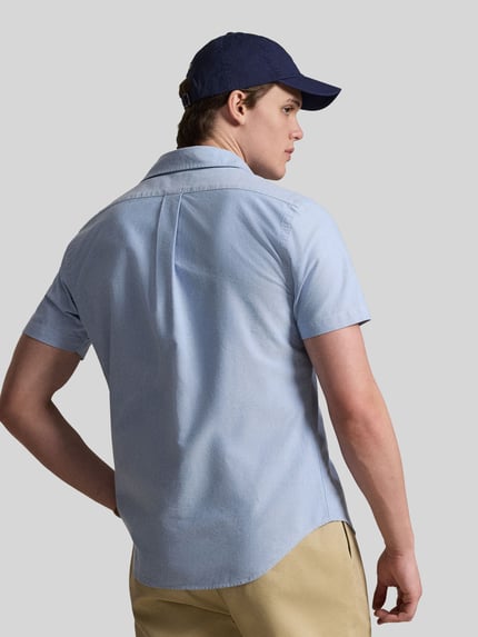 Polo Ralph Lauren Regular Fit Freizeithemd aus reiner Baumwolle Hellblau 5