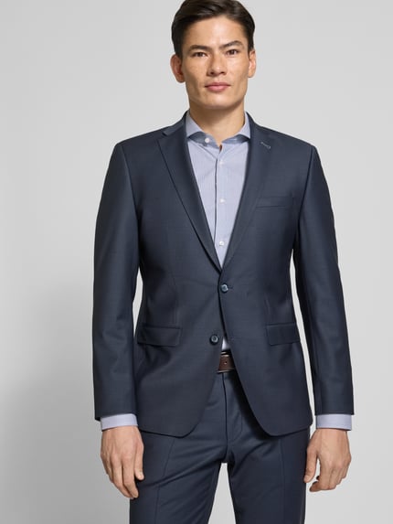 BOSS Slim Fit Businesshemd aus reiner Baumwolle Marine 3