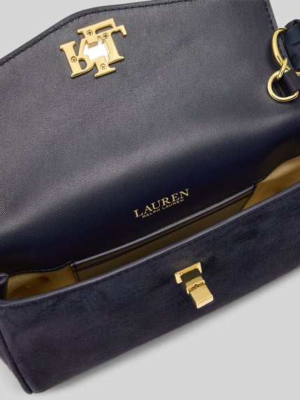 Lauren Ralph Lauren Umhängetasche aus echtem Schafsleder Dunkelblau 4