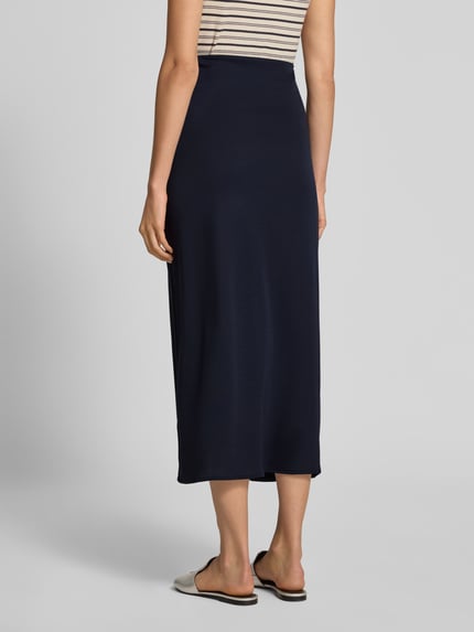 Rich & Royal Midirok van lyocellmix in wikkellook Marineblauw - 5