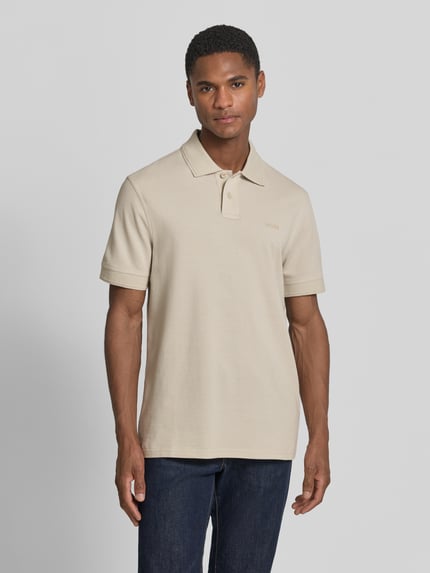 BOSS Orange Koszulka polo o kroju regular fit z czystej bawełny model 'PRIME' Beżowy 4