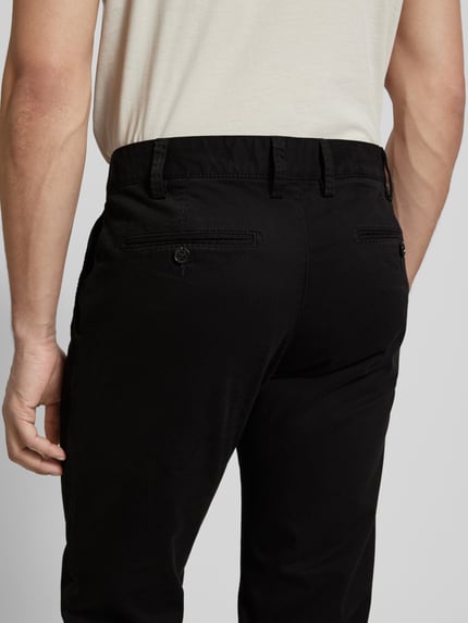 Christian Berg Men Regular fit chino met Franse steekzakken Zwart - 3