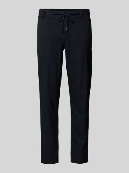 BOSS Orange Tapered fit chino met strikceintuur Marineblauw - 2