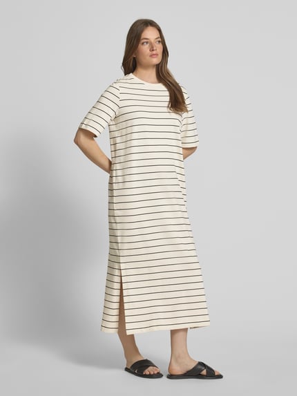 ARMEDANGELS Midikleid aus Feinripp Modell 'XELINAA' Offwhite 1
