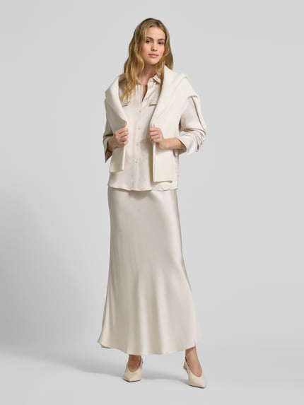 Style Icon Collection Satinbluse mit Knopfleiste - curated by Anouk Yve Ecru 1