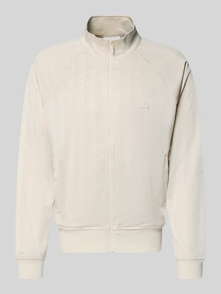 Regular Fit Sweatjacke mit Logo-Patch Shop The Look MANNEQUINE