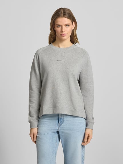 Marc O'Polo DENIM Regular Fit Sweatshirt aus reiner Baumwolle Mittelgrau 4