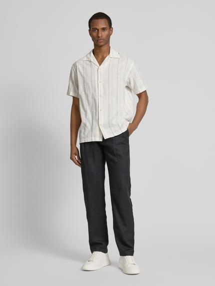 JACK & JONES Premium Koszula casualowa z kołnierzem z połami model ‘BLUWILLIAM’ Biały 1