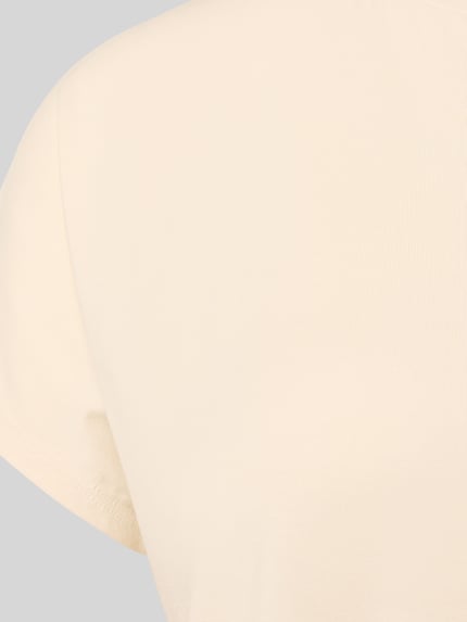 Productfoto, Regular Fit T-Shirt mit Rundhalsausschnitt van Schiesser, elastische modal-mix, korte mouwen, effen crème, zachte textuur