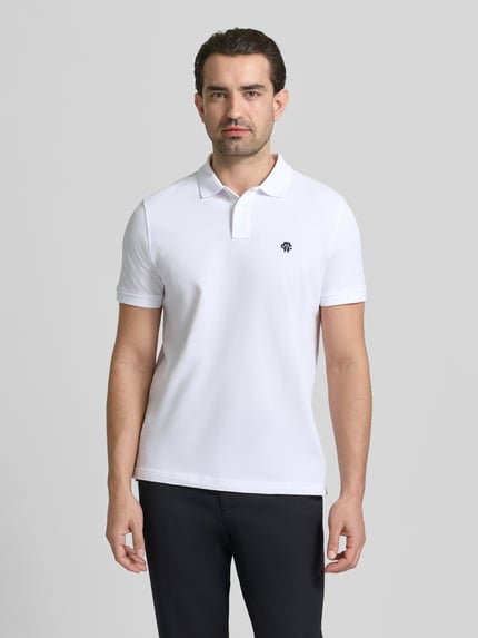MCNEAL Polówka o kroju slim fit z haftowanym logo Biały 4