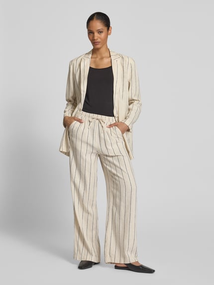 ICHI Linnen blazer met knoopsluiting, model 'LINNO' Offwhite - 1