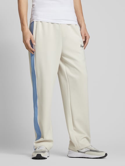 PEGADOR Sweatbroek met elastische band Offwhite - 4