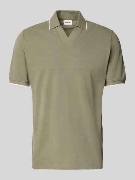 s.Oliver RED LABEL Regular Fit Poloshirt aus reiner Baumwolle Lind 2