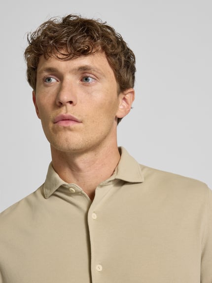 MC2 Saint Barth Freizeithemd mit Knopfleiste Modell 'AMALFI' Beige 3