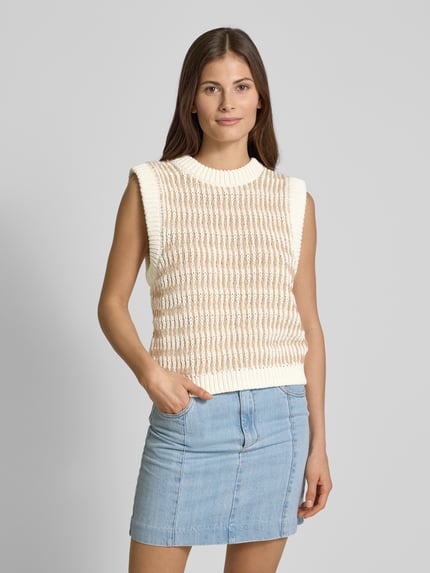 ba&sh Stricktop mit Woll-Anteil Modell 'MYLAN' Ecru 4