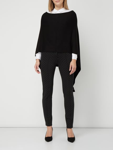 COMMA Poncho mit Zierquasten Black 1