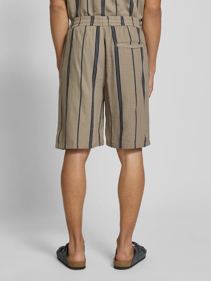 ONLY & SONS Relaxed fit bermuda van een mix van viscose en katoen, model 'TINUS' Beige - 5