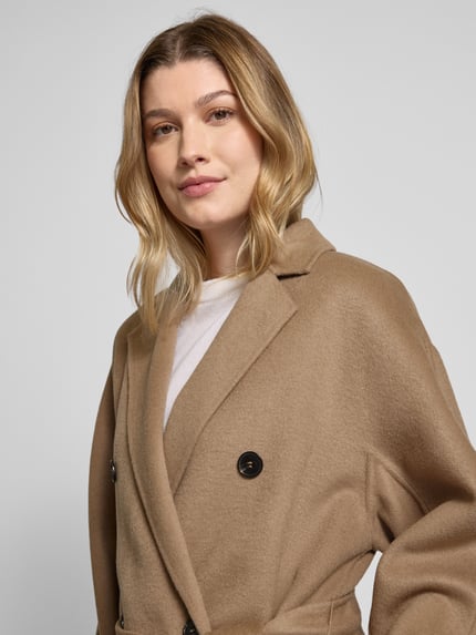 Marc O'Polo Regular Fit Wollmantel aus Doubleface-Wolle-Mix Camel 3