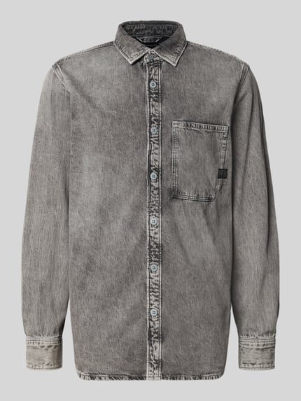G-Star RAW Vrijetijdsoverhemd in denimlook Antraciet - 2