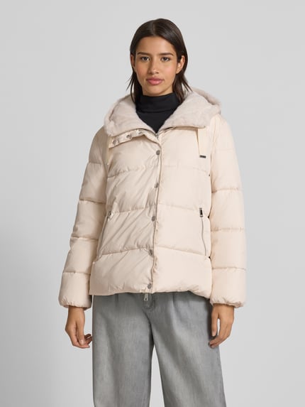 White Label Gewatteerd jack met capuchon Camel - 4