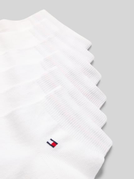 Produktfoto, Socken aus Baumwoll-Mix im 6er-Pack Modell 'QUARTER 6P' von Tommy Hilfiger, weiß, feine Struktur, Herren Socken