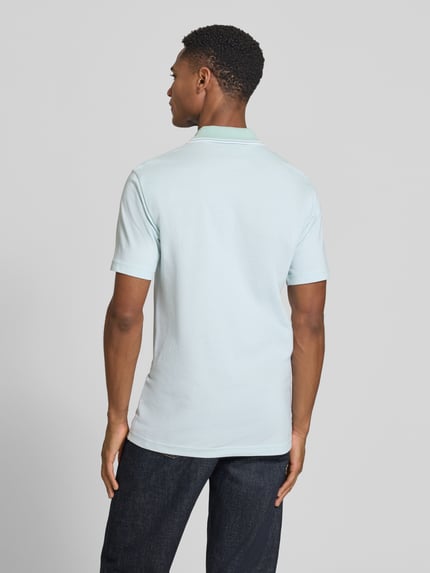 BOSS Orange Relaxed Fit Poloshirt aus reiner Baumwolle Modell 'PEOXFORDNEW' Tuerkis 5