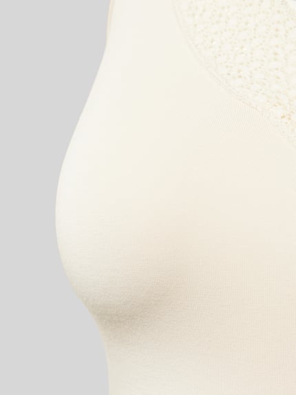 Triumph Tanktop met kant, model 'Feel of Modal' Beige - 2