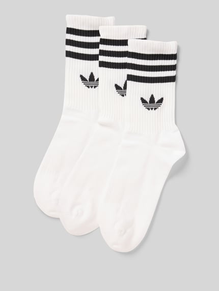 adidas Originals Sokken met logoprint in een set van 3 paar Wit - 1
