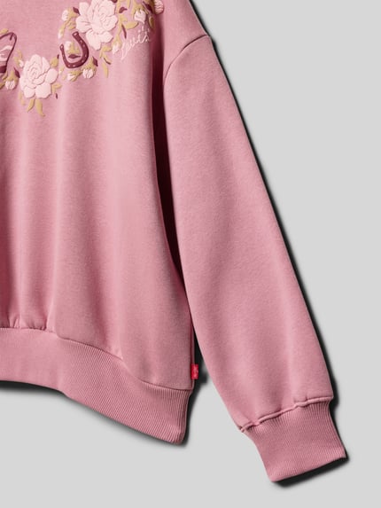 Levi’s® Kids Sweatshirt mit Rundhalsausschnitt Altrosa 2