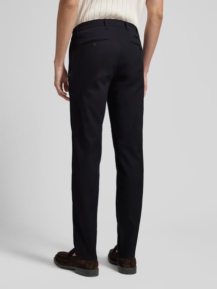 Brax Chinosy o kroju slim fit z wpuszczanymi kieszeniami w stylu francuskim model ‘Fabio’ Czarny 5