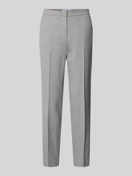 Raffaello Rossi Regular fit stoffen broek met persplooien, model 'DORO' Lichtgrijs gemêleerd - 2