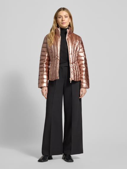 Armani Exchange Steppjacke mit Stehkragen Metallic Rosa 1