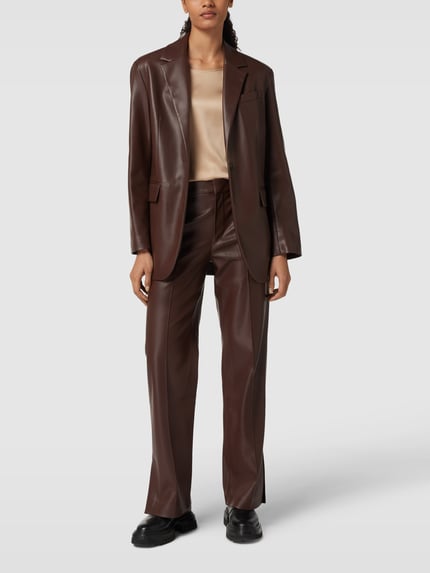 MM by Max Mara Blouse met ronde hals, model 'CORTONA' Goud gemêleerd - 1