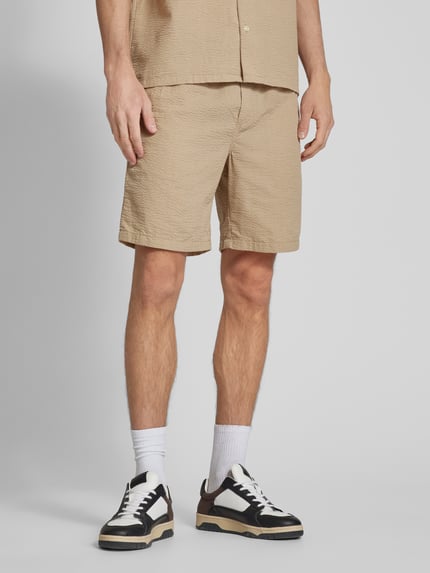 JACK & JONES Sweatshorts met tunnelkoord, model 'JAIDEN' Beige - 4