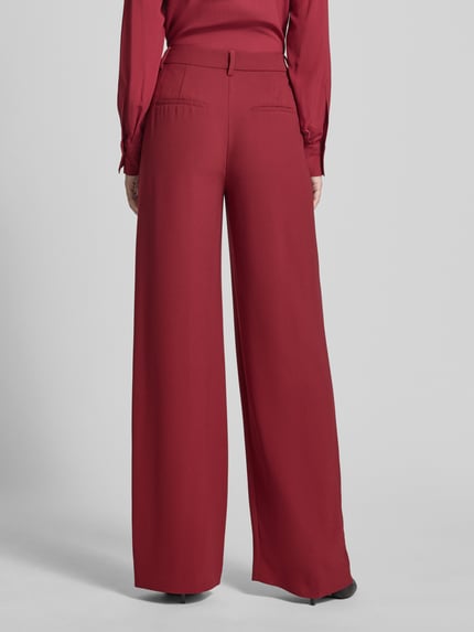 Luisa Cerano Wide Fit Stoffhose mit Paspeltaschen Kirsche 5
