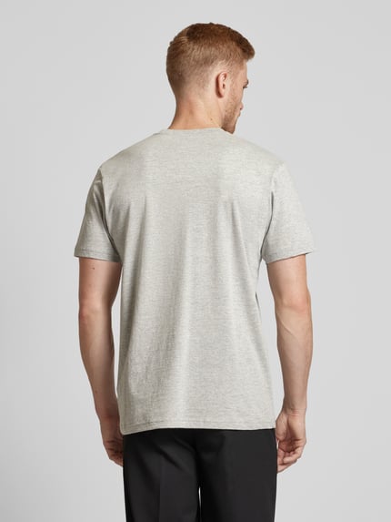 RAGMAN T-shirt z prążkowanym Okrągły dekolt w Zestaw 2 szt. Jasnoszary 5
