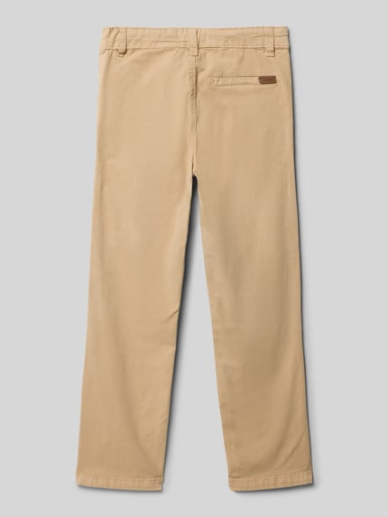 Productfoto, Hose met Gesäßtasche van Blue Seven, mix van katoen en elastaan, regular fit, steekzakken, achterzak, beige kleur