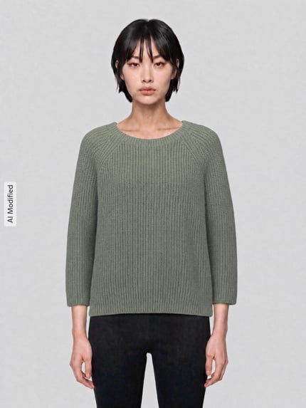 Weekend Max Mara Regular fit pullover met mohairgehalte model 'XENO' Lichtgroen - 4
