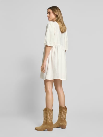 Jake*s Casual Minikleid mit Schnürverschluss Offwhite 5
