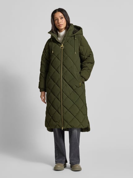 Barbour Regular Fit Steppmantel in leichter Crinkle-Optik Modell 'KIRKTON' Khaki 4