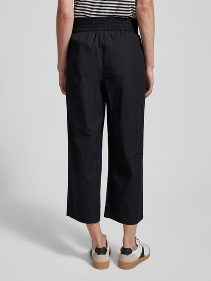Marc O'Polo DENIM Wide leg culotte met elastische band Zwart - 5